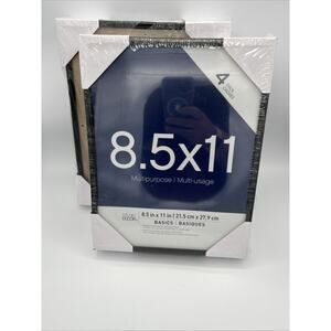 8 Pack Michael's Studio Decor Black Frame 8.5" X 11" Picture Frames Document NEW